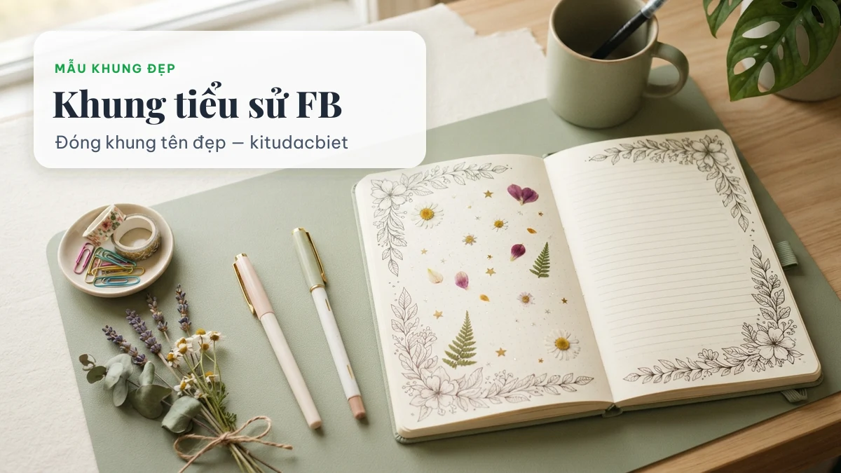Khung tiểu sử Facebook kí tự đặc biệt đẹp