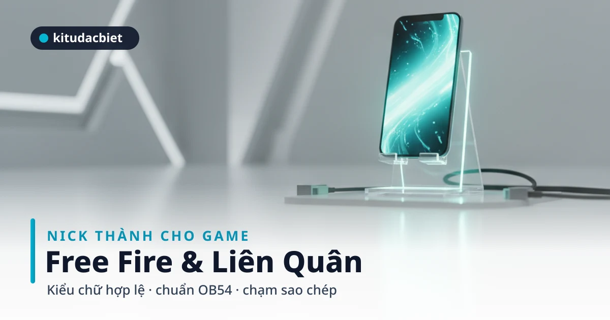 Nick Thành cho Free Fire và Liên Quân