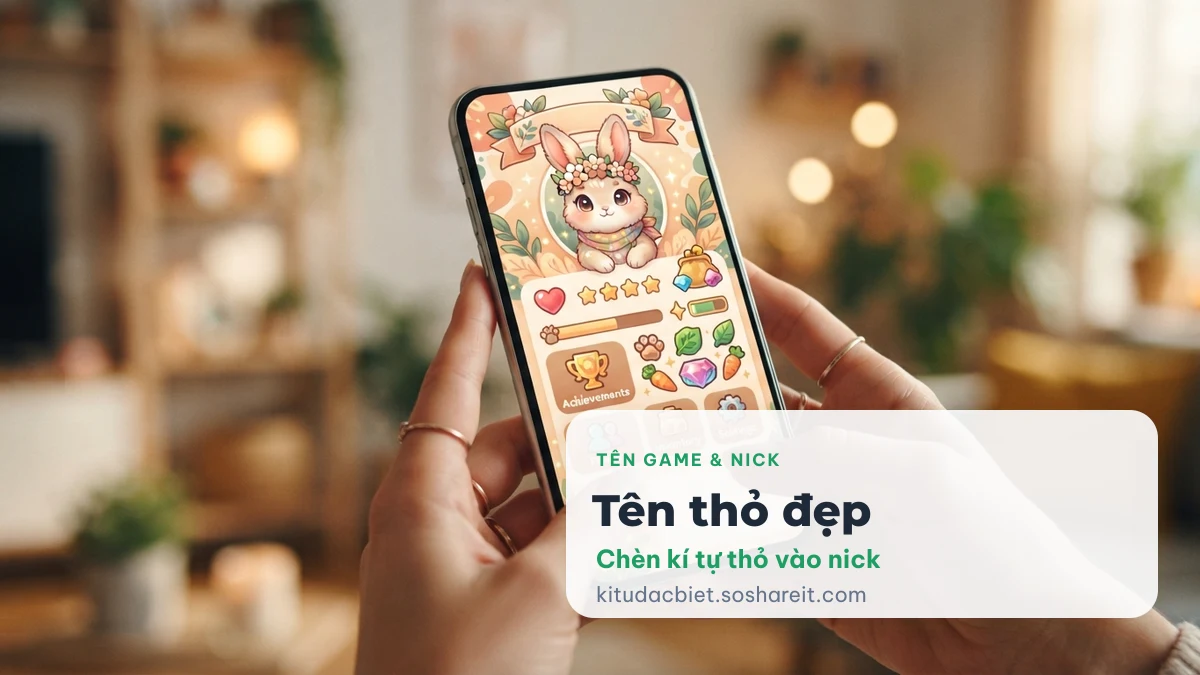 Tên kí tự đặc biệt con thỏ cho game và nick