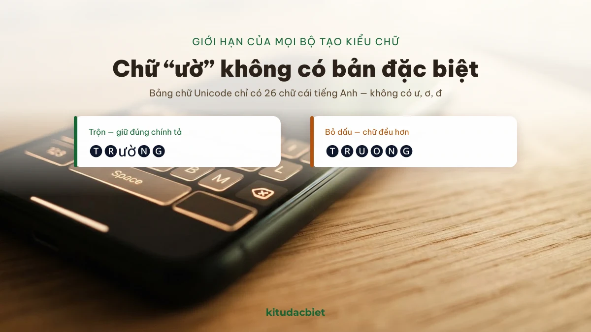 Cách xử lý dấu tiếng Việt trong nick tên Trường