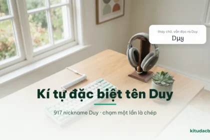 Kí tự đặc biệt tên Duy và kho nickname Duy