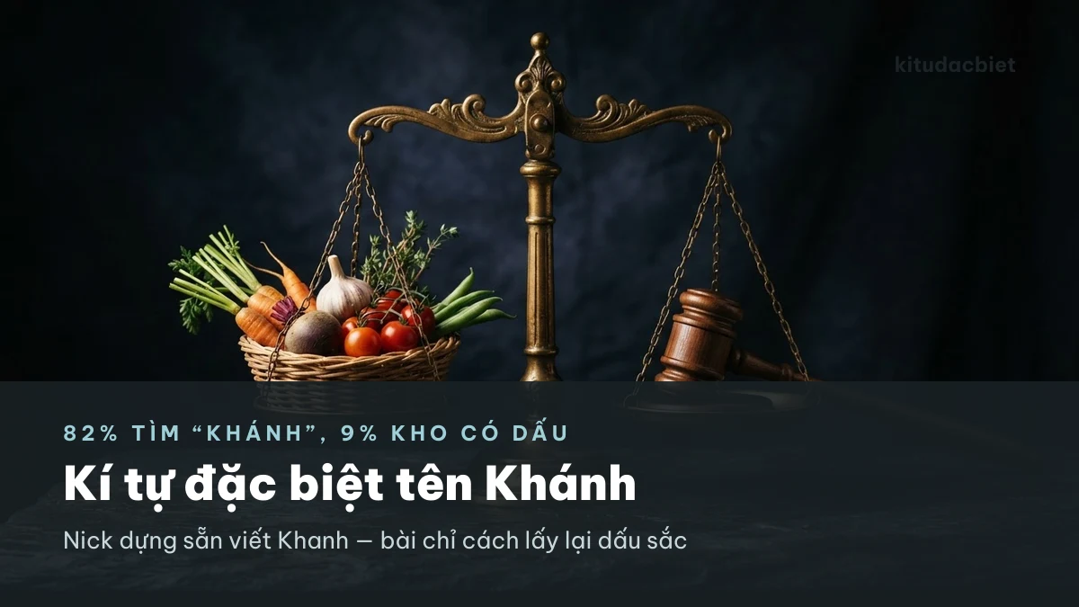 Kí tự đặc biệt tên Khánh có dấu sắc trên nền xanh ngọc