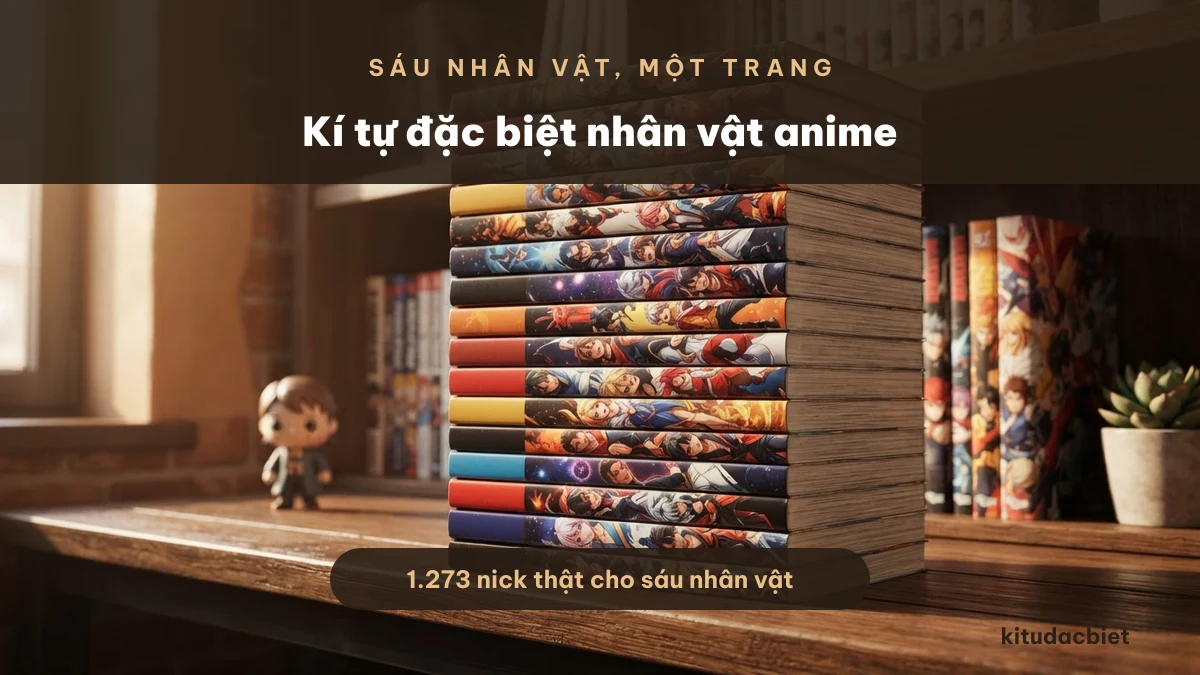 Kí tự đặc biệt cho nick theo nhân vật anime
