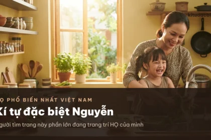 Kí tự đặc biệt họ Nguyễn trong khung cảnh gia đình Việt