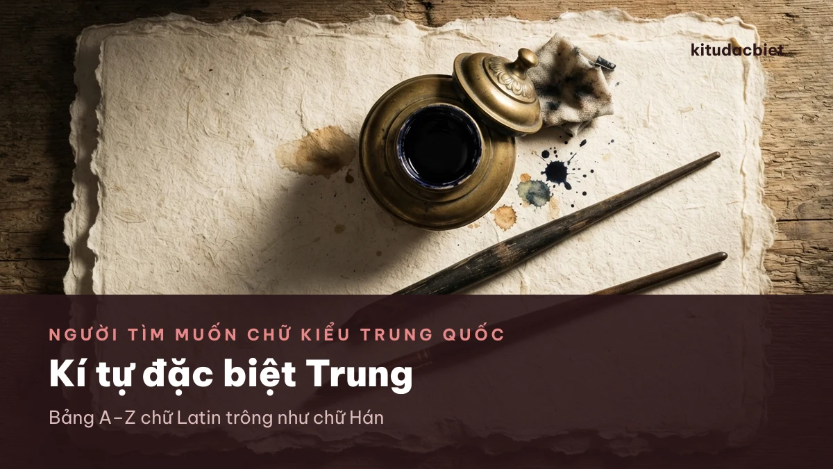 Bảng chữ Latin trông như chữ Hán dùng cho nick