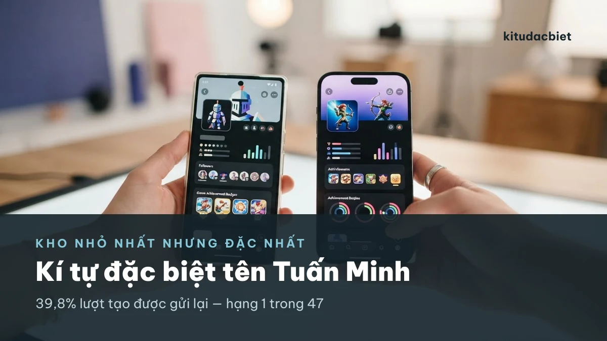 Kí tự đặc biệt tên Tuấn Minh kho nhỏ chọn lọc