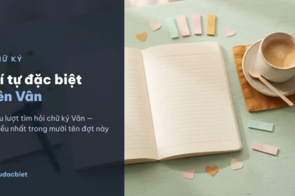 Chữ ký tên Vân viết bằng kí tự đặc biệt
