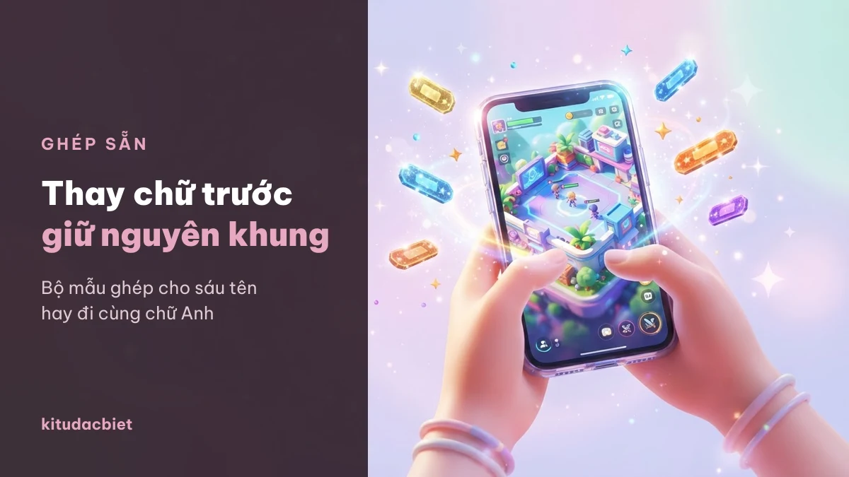 Mẫu nick ghép sẵn cho Trâm Anh, Tuấn Anh, Quỳnh Anh