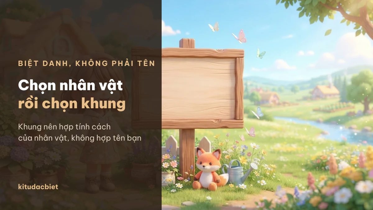 Khung nên hợp tính cách nhân vật