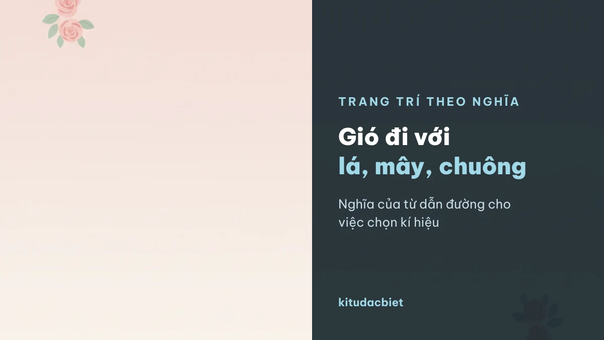 Kí hiệu lá mây chuông gió đi kèm nick tên Gió