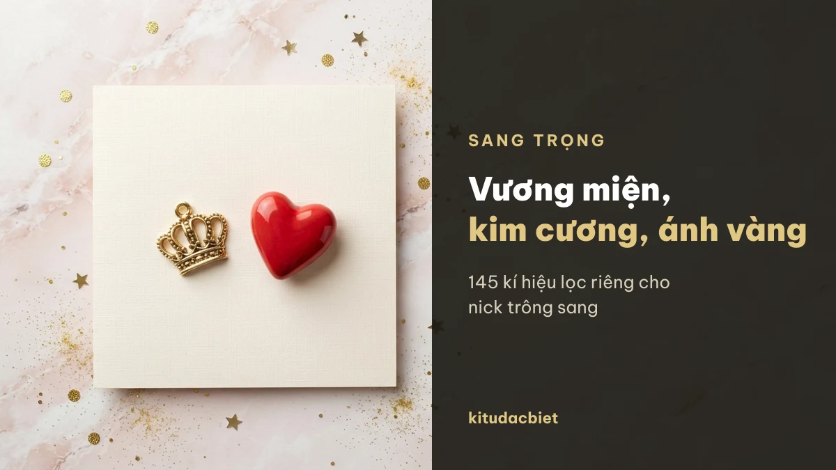 Vương miện kim cương và ánh vàng dùng cho nick sang