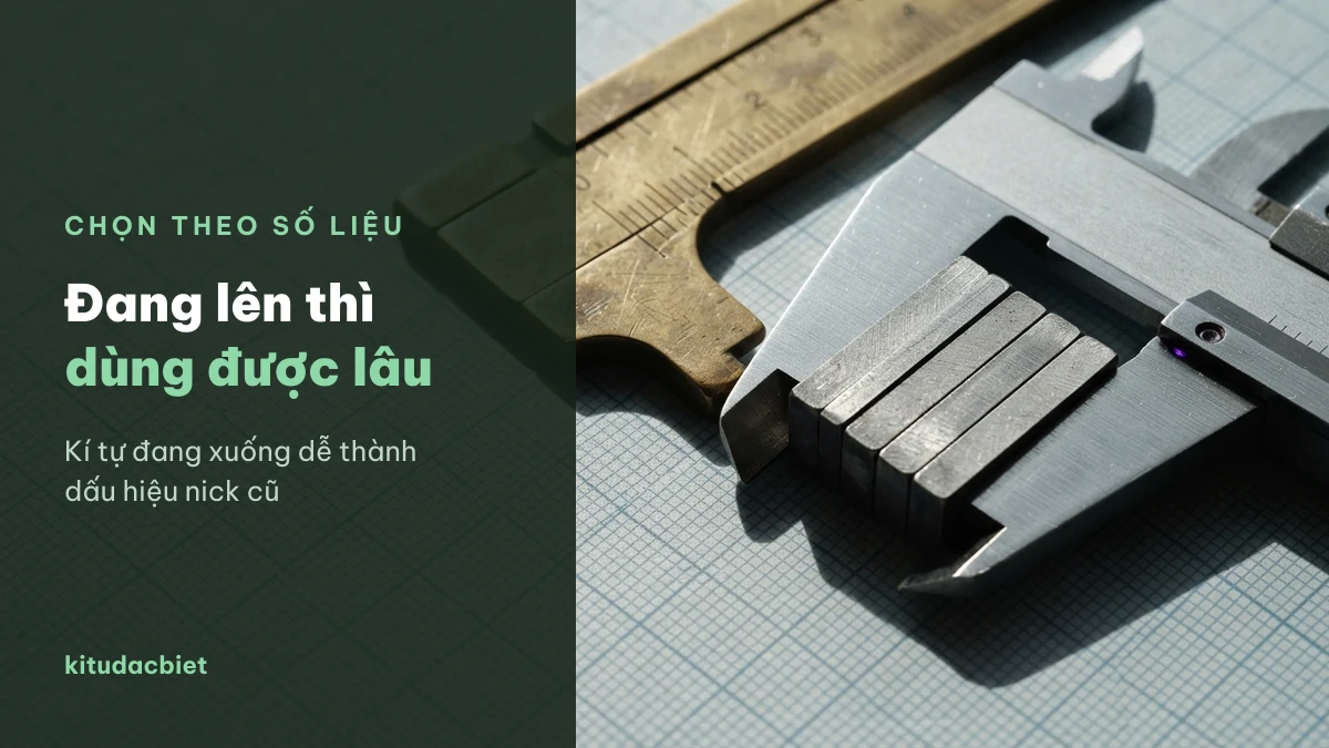 Kí tự đang lên thì nick dùng được lâu hơn