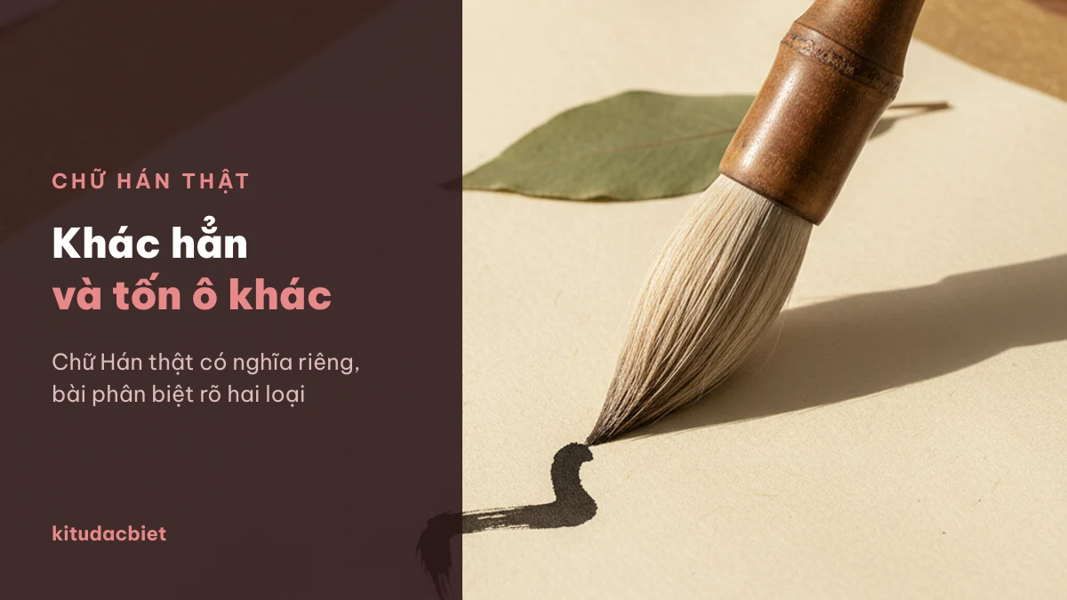 Phân biệt chữ Hán thật với chữ Latin kiểu Hán