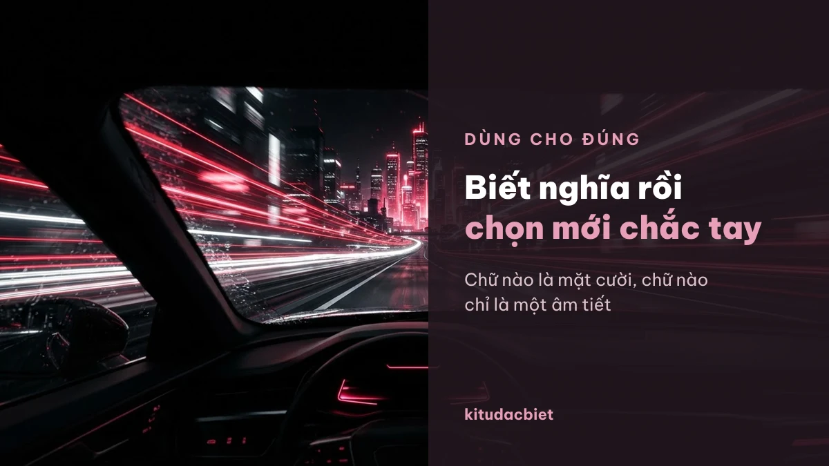 Biết nghĩa từng chữ katakana rồi mới chọn